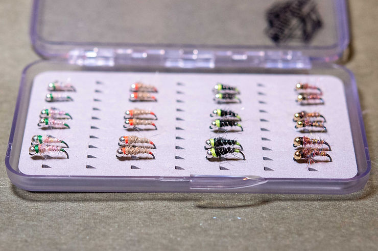 a fly assortment that can be found in the Dark Skies Fly Fishing online store