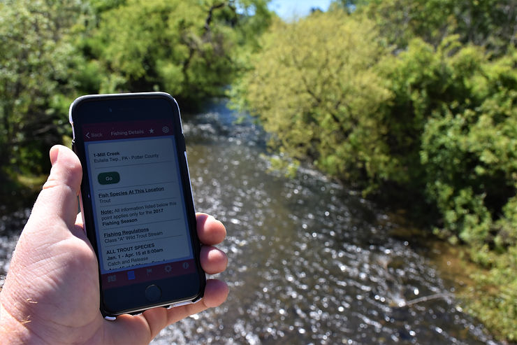 Maps and Apps for Trout Fishing
