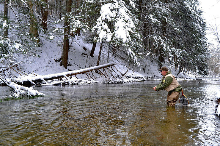 Mid-January Winter Trout Fishing