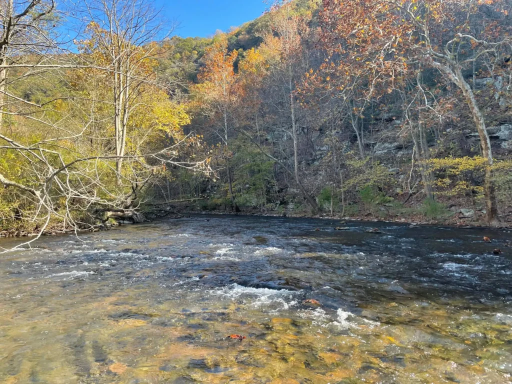 river with mountains