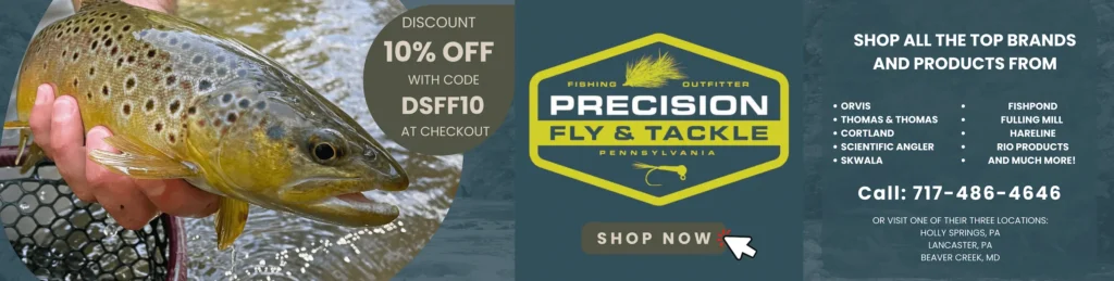 Precision Fly & Tackle 10% Off Discount Code Banner