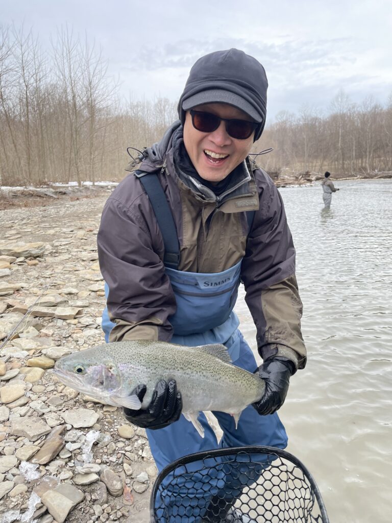 Dan Tang with steelhead