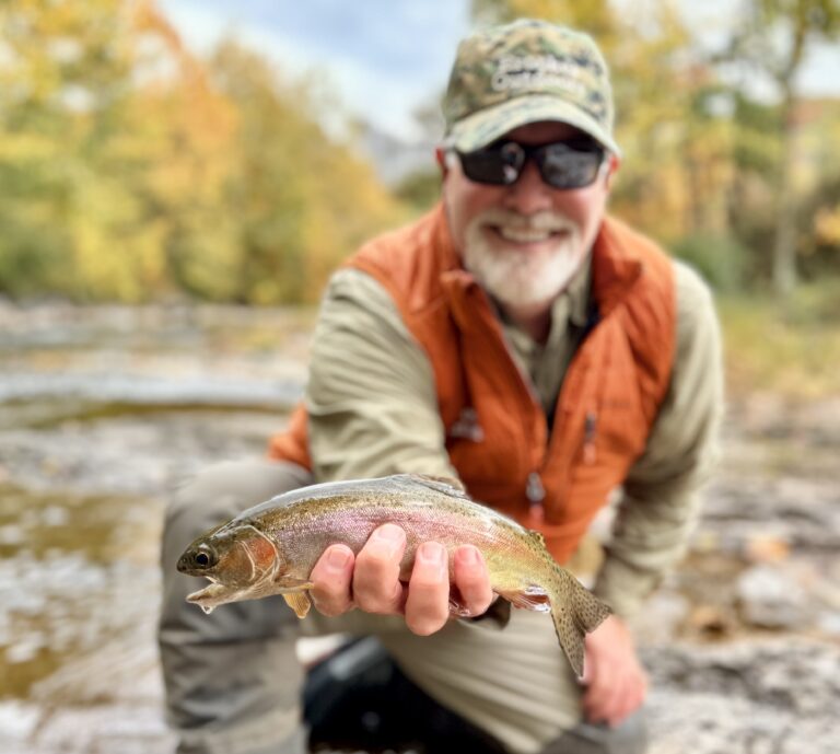 Man holding fish