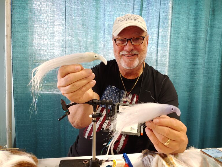 Bob Popovics with Pop Lips Flies